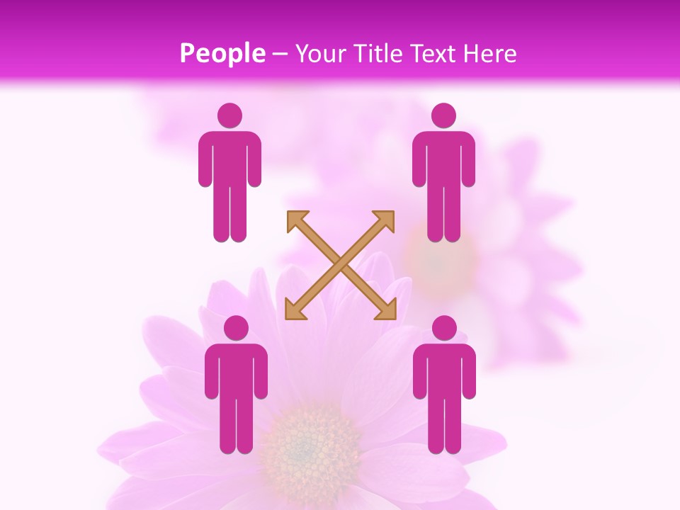 Beauty Postcard Purple PowerPoint Template