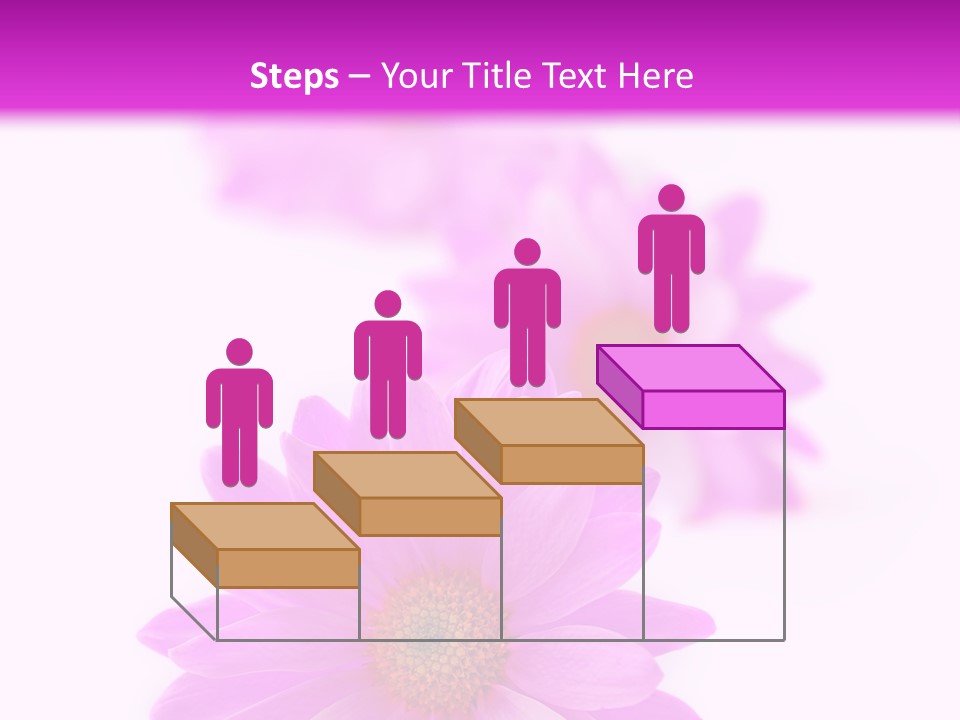Beauty Postcard Purple PowerPoint Template