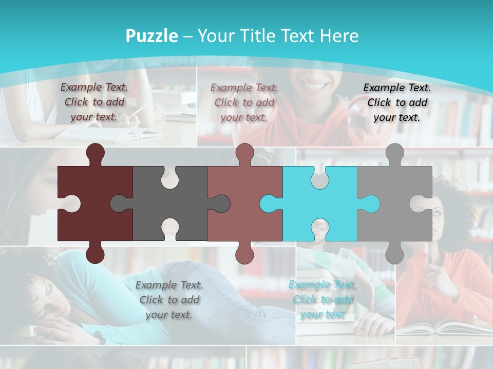 Young Man Book Cool PowerPoint Template