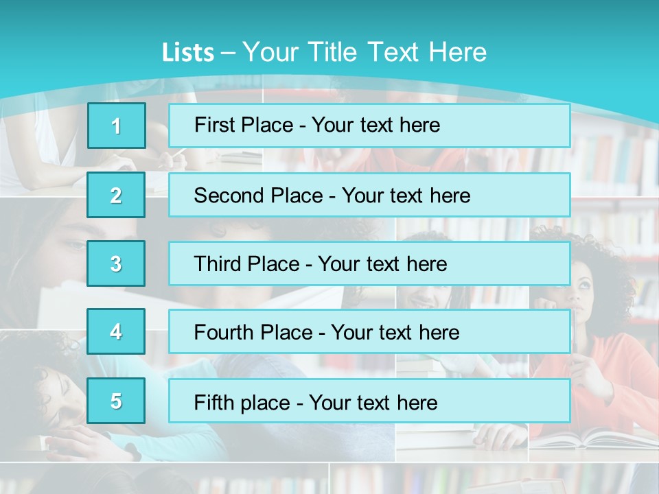 Young Man Book Cool PowerPoint Template