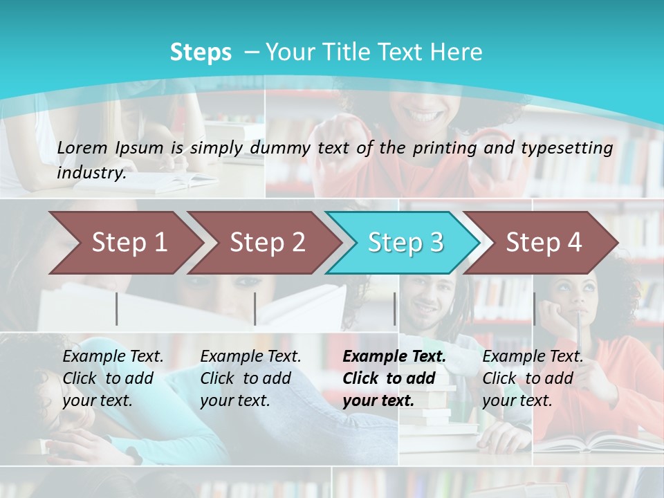Young Man Book Cool PowerPoint Template