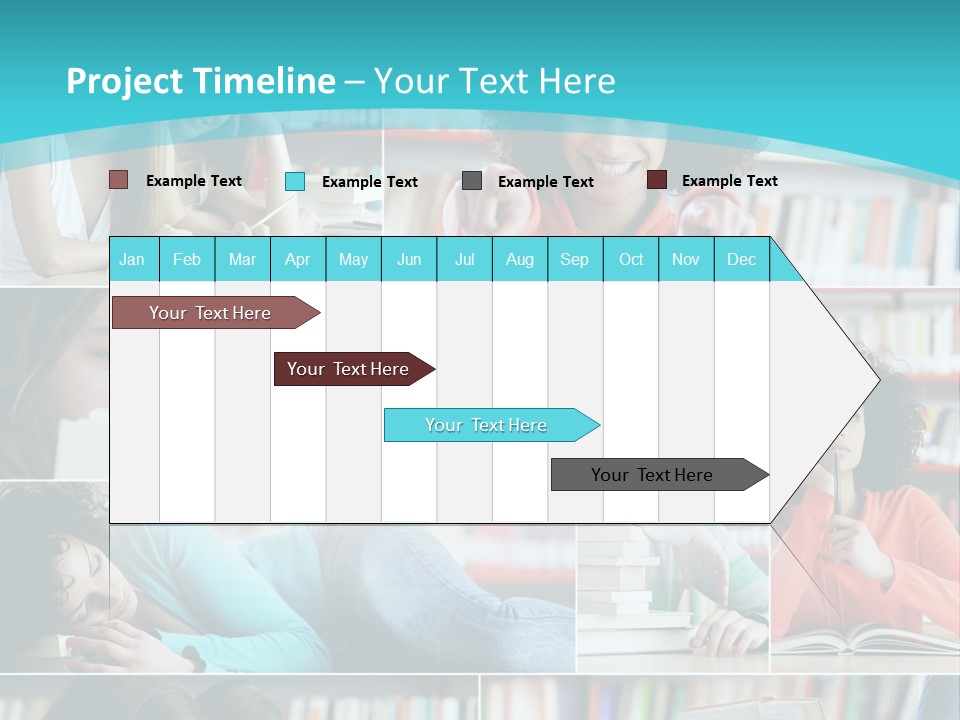 Young Man Book Cool PowerPoint Template