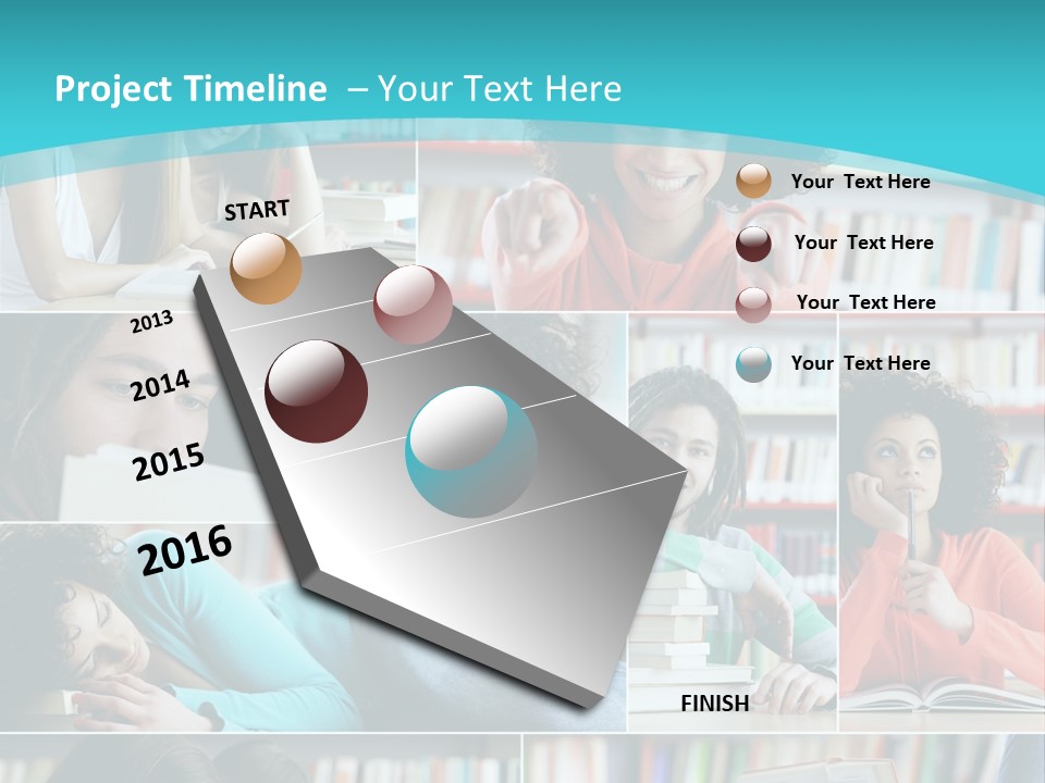 Young Man Book Cool PowerPoint Template
