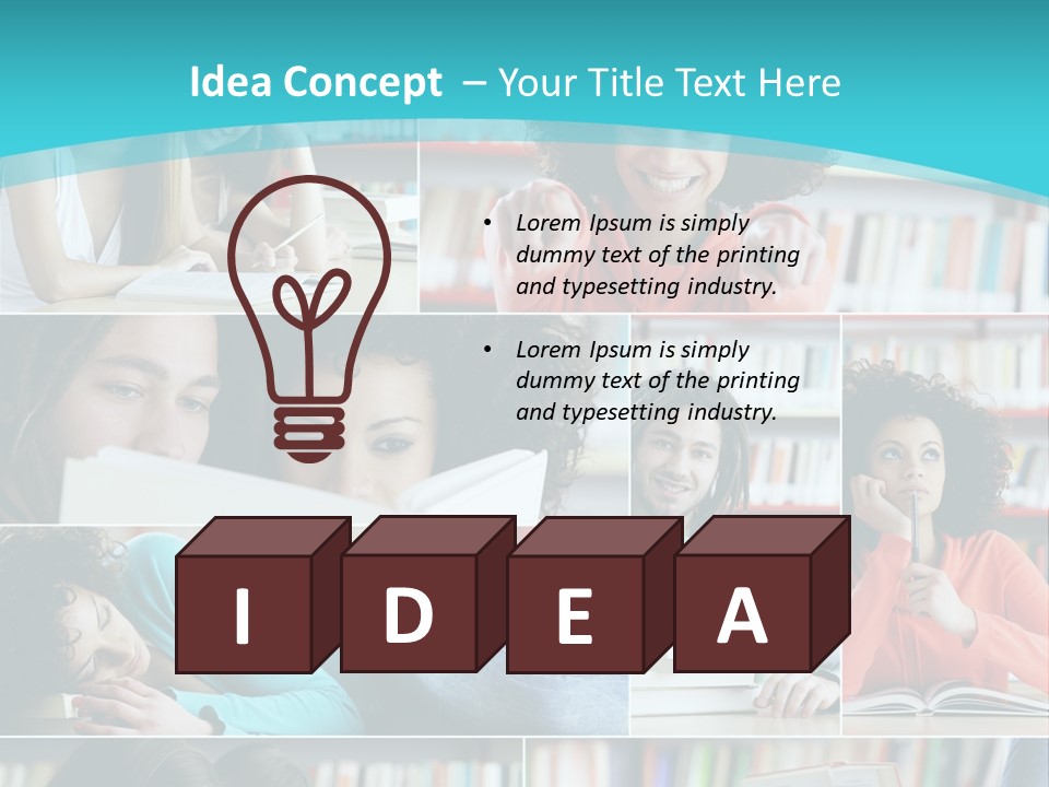 Young Man Book Cool PowerPoint Template