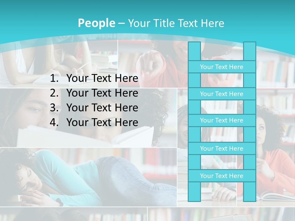 Young Man Book Cool PowerPoint Template