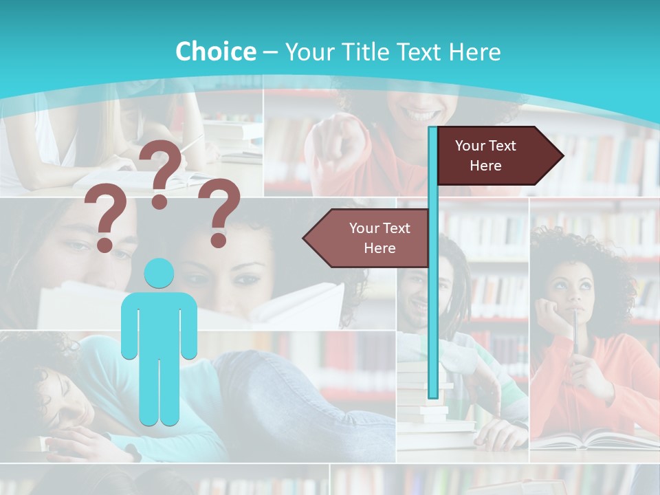 Young Man Book Cool PowerPoint Template