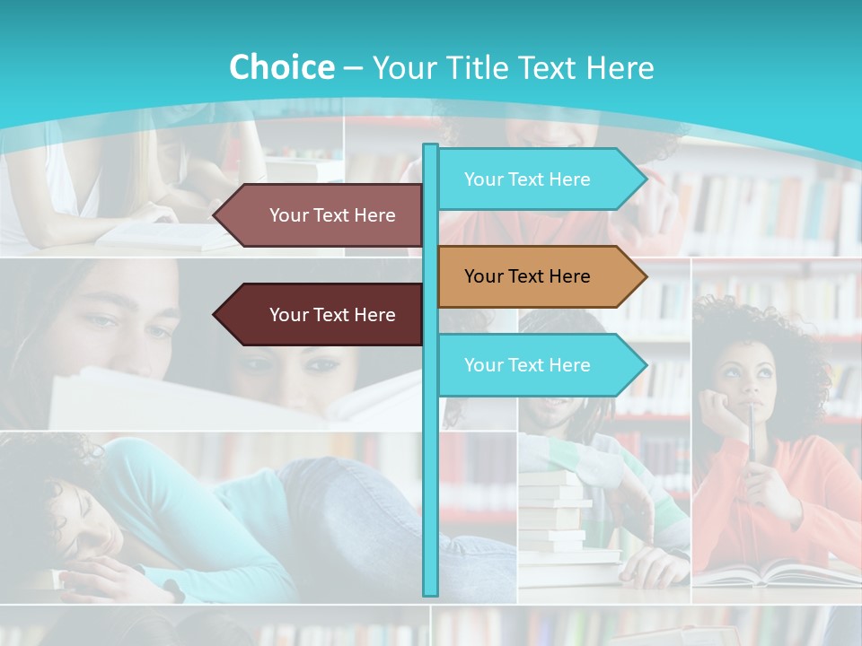 Young Man Book Cool PowerPoint Template