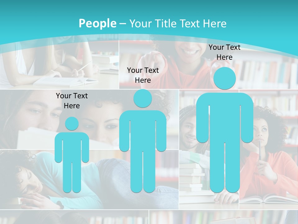 Young Man Book Cool PowerPoint Template