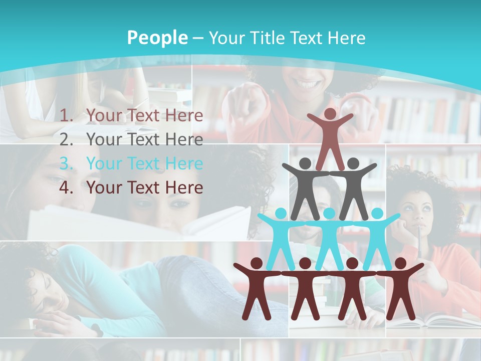 Young Man Book Cool PowerPoint Template