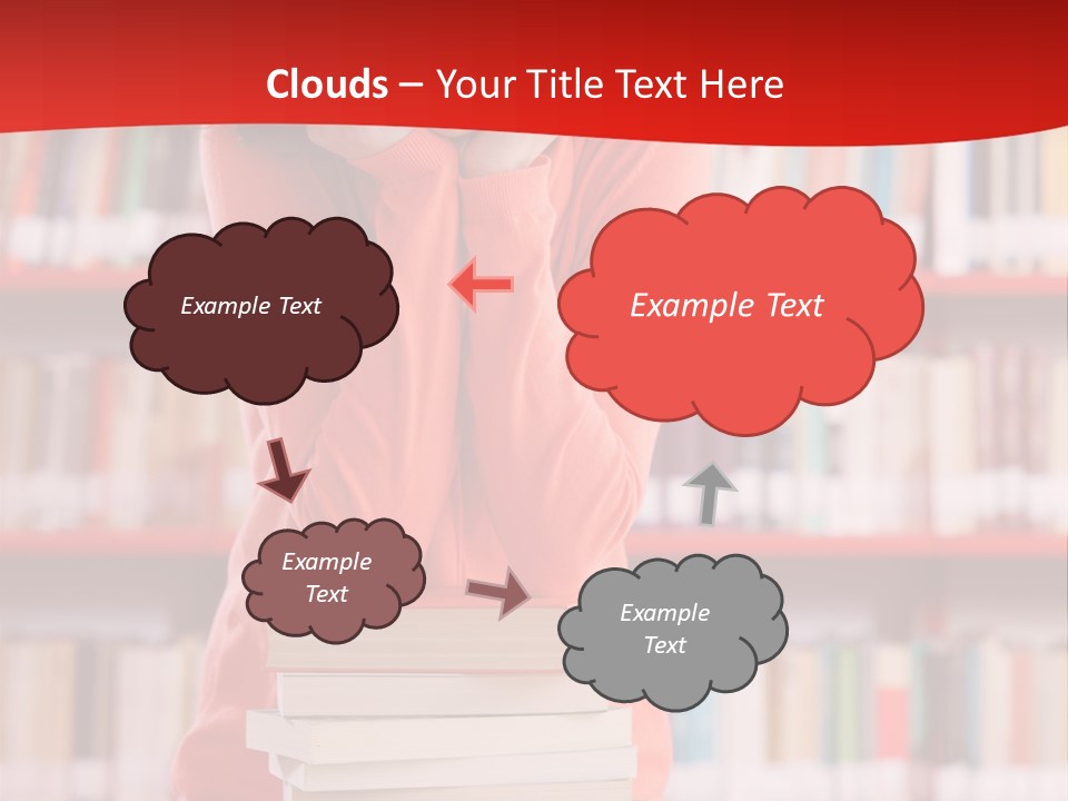 Female Expressing Positivity African Descent PowerPoint Template