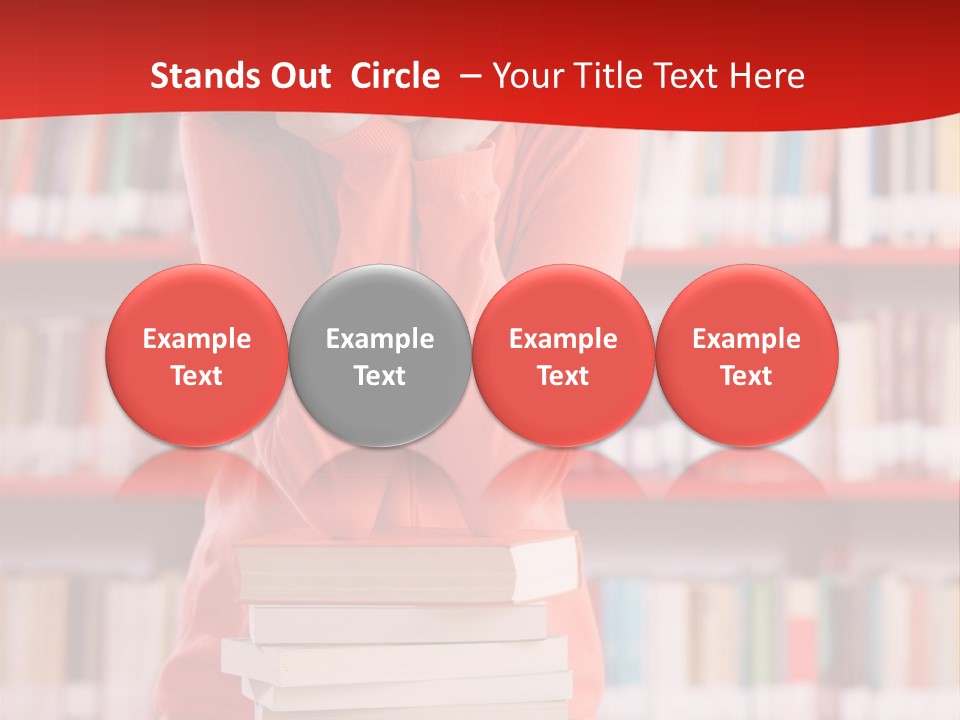 Female Expressing Positivity African Descent PowerPoint Template