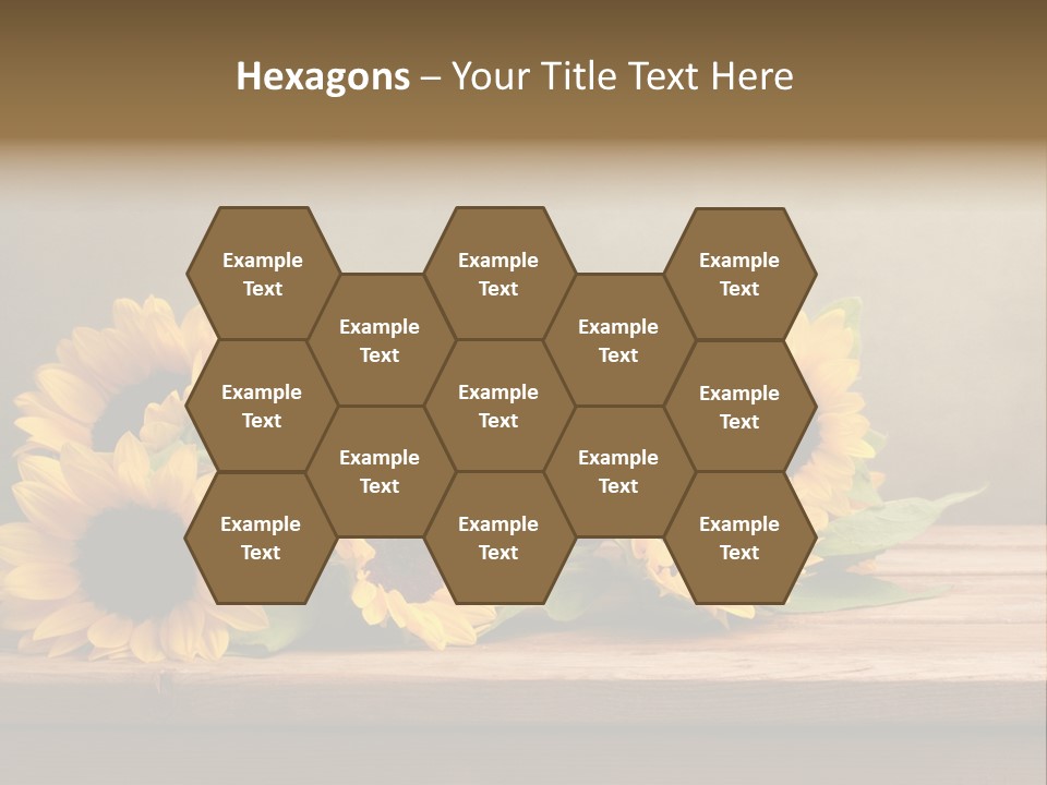 Brochure Aged Sunflower PowerPoint Template