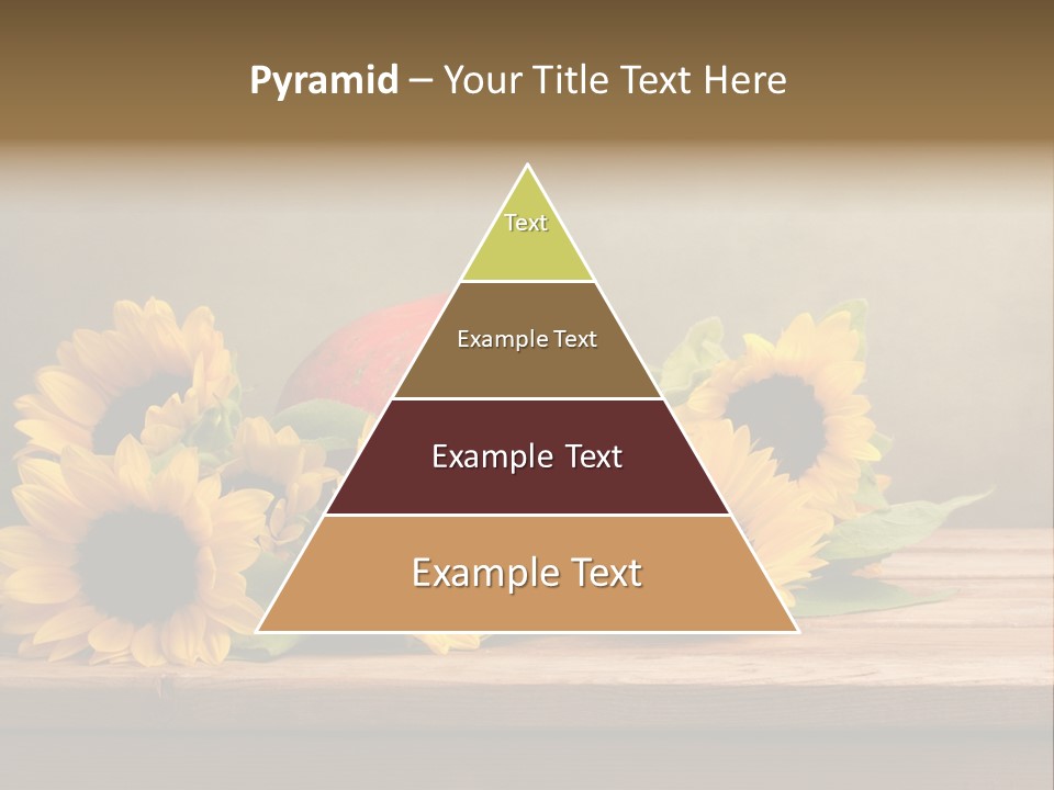 Brochure Aged Sunflower PowerPoint Template