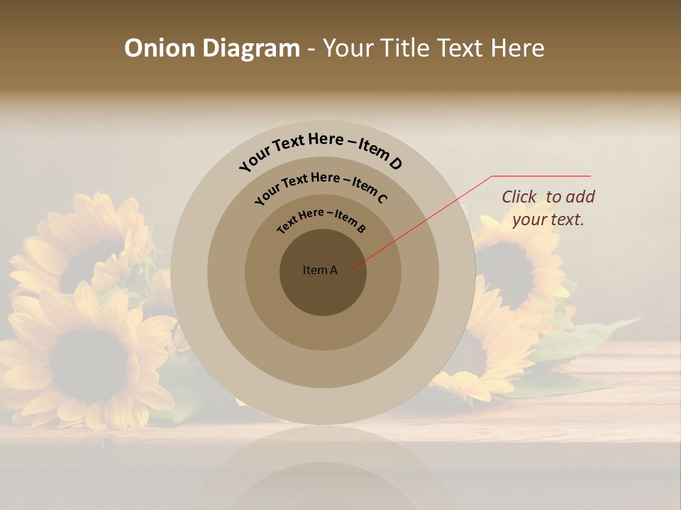 Brochure Aged Sunflower PowerPoint Template