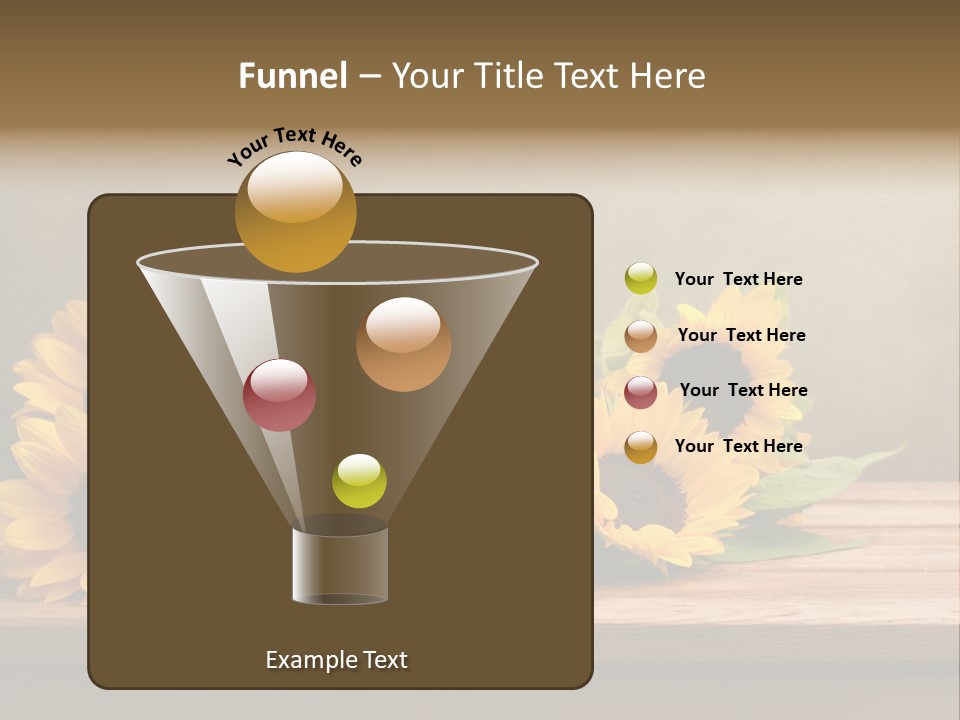 Brochure Aged Sunflower PowerPoint Template