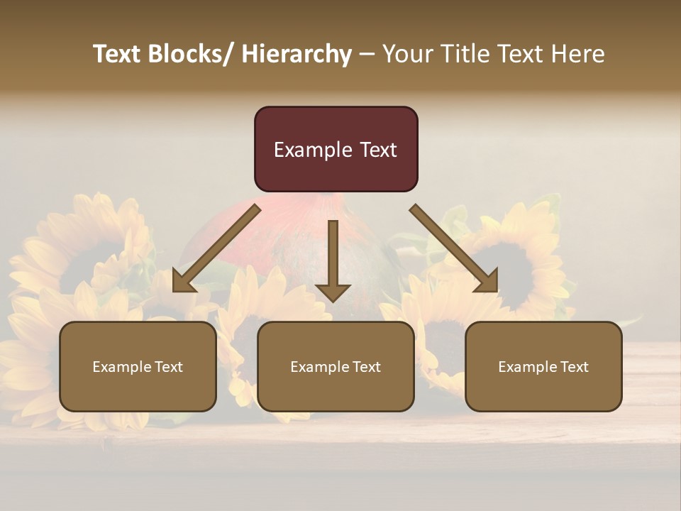Brochure Aged Sunflower PowerPoint Template
