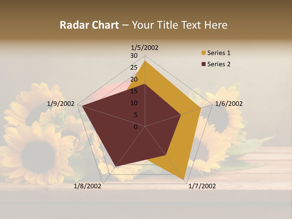 Brochure Aged Sunflower PowerPoint Template