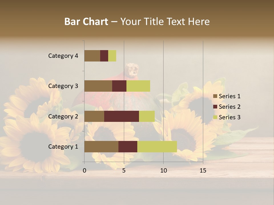 Brochure Aged Sunflower PowerPoint Template