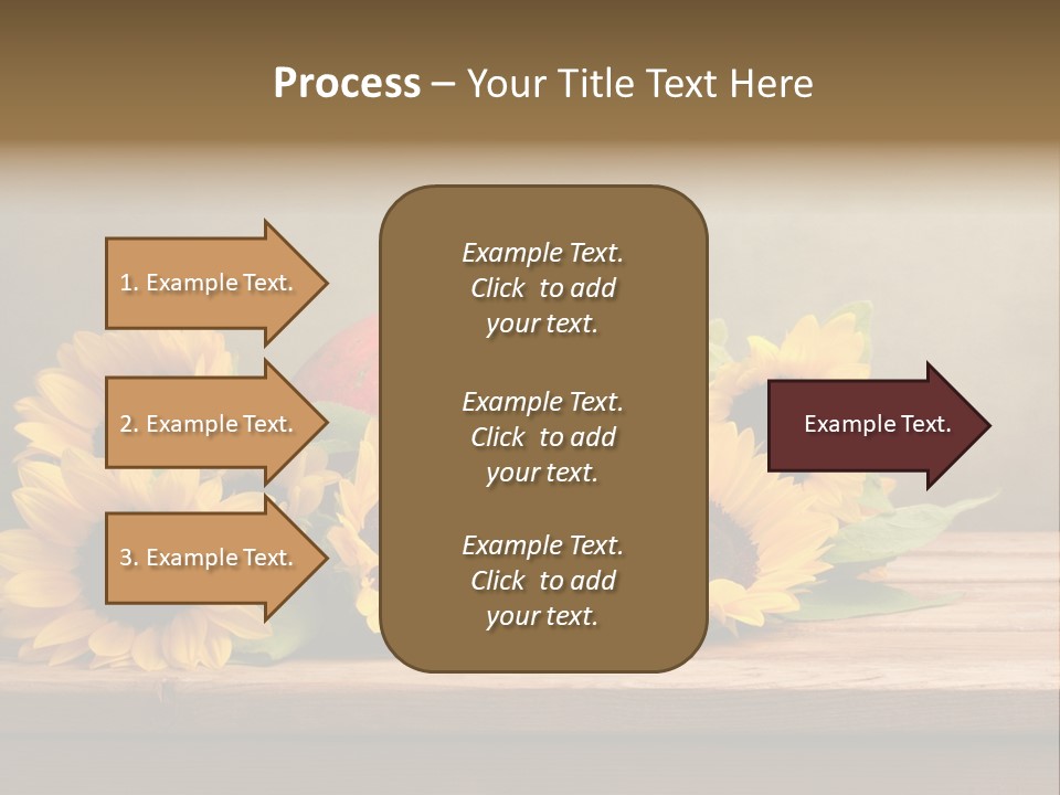 Brochure Aged Sunflower PowerPoint Template