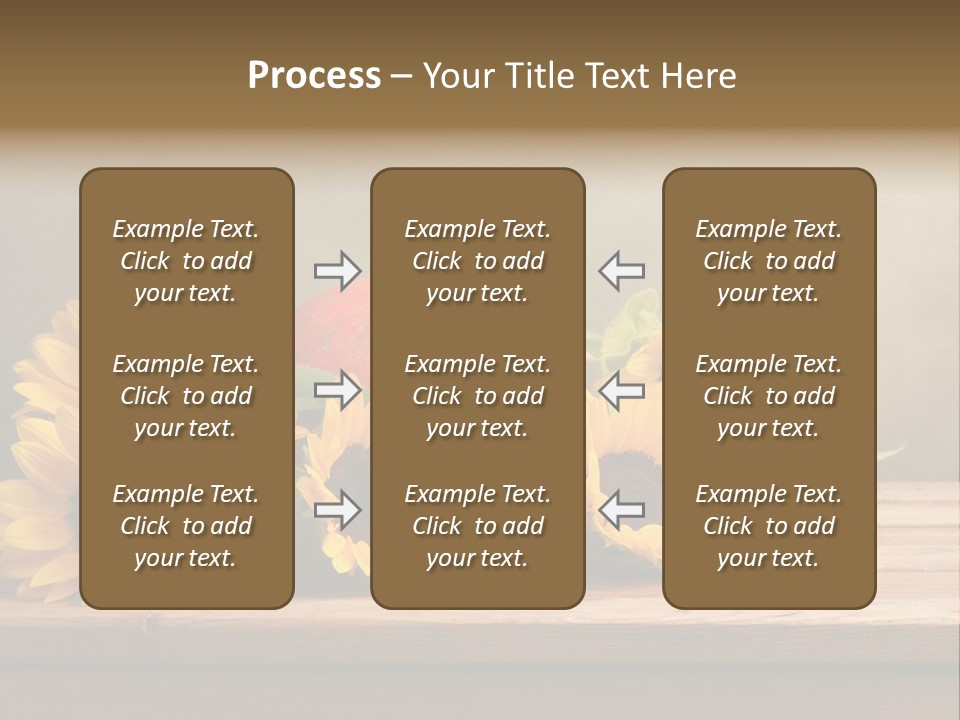 Brochure Aged Sunflower PowerPoint Template