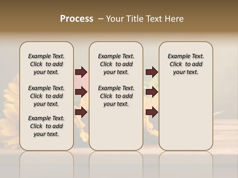 Brochure Aged Sunflower PowerPoint Template