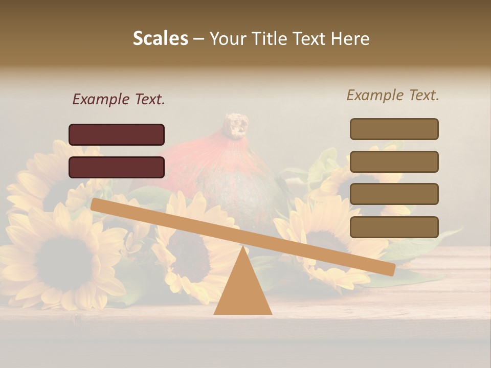 Brochure Aged Sunflower PowerPoint Template