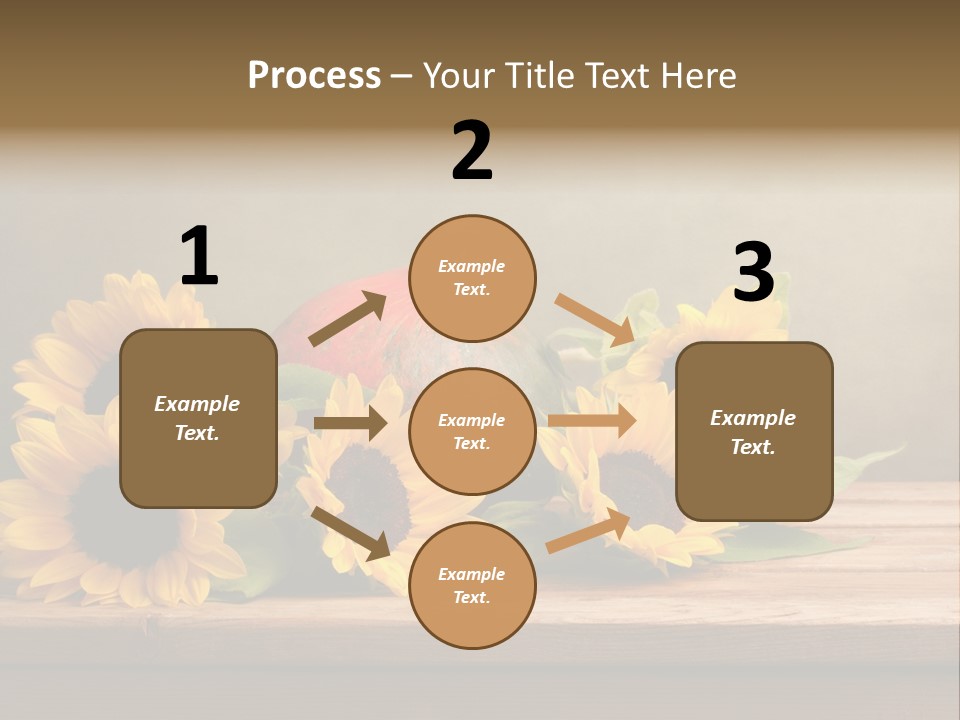 Brochure Aged Sunflower PowerPoint Template