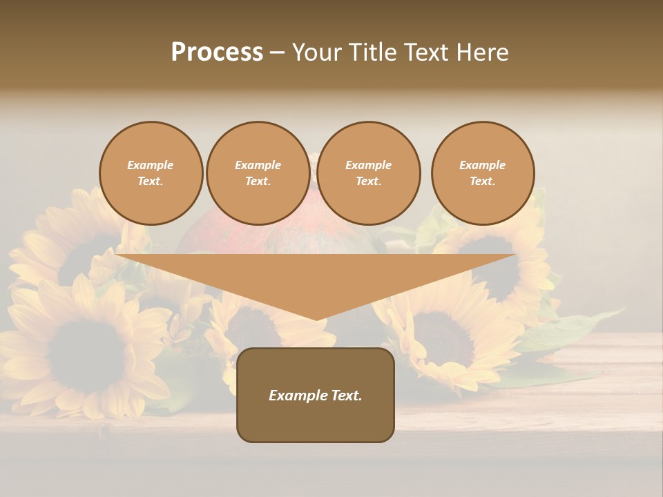 Brochure Aged Sunflower PowerPoint Template