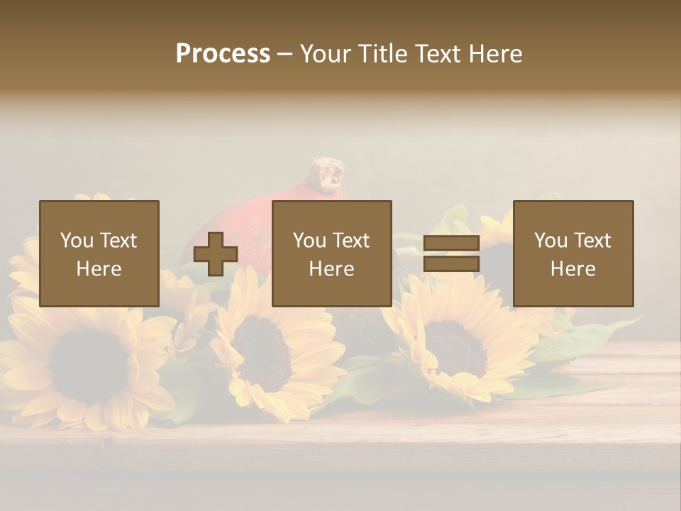 Brochure Aged Sunflower PowerPoint Template