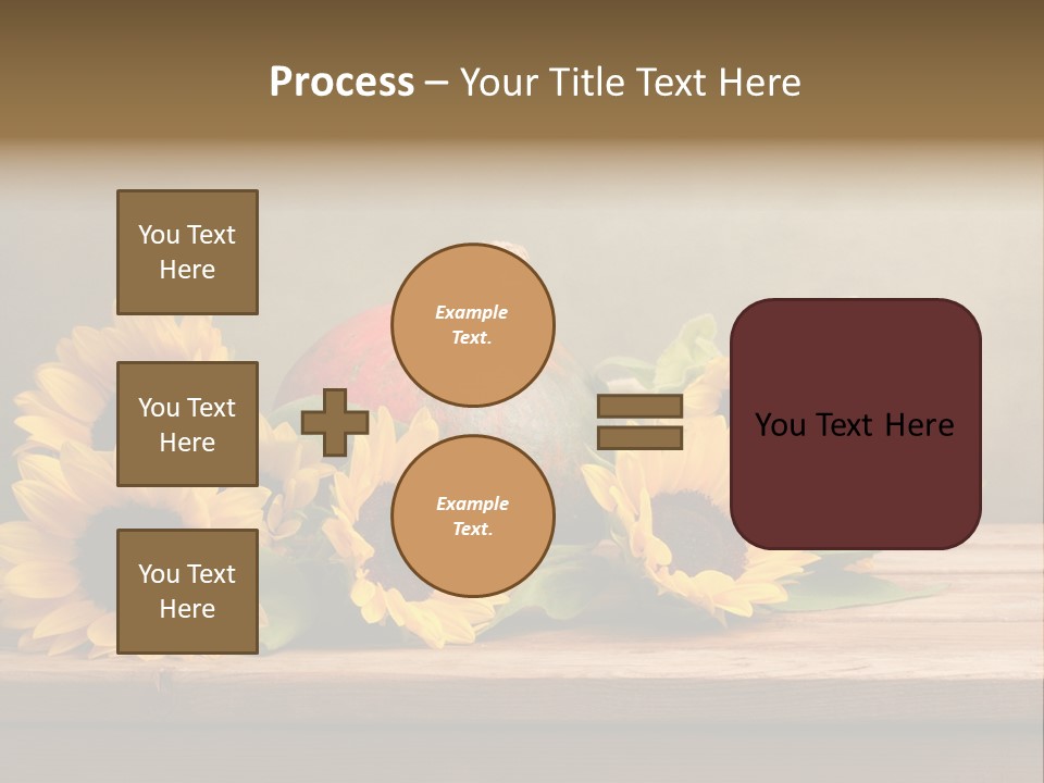 Brochure Aged Sunflower PowerPoint Template
