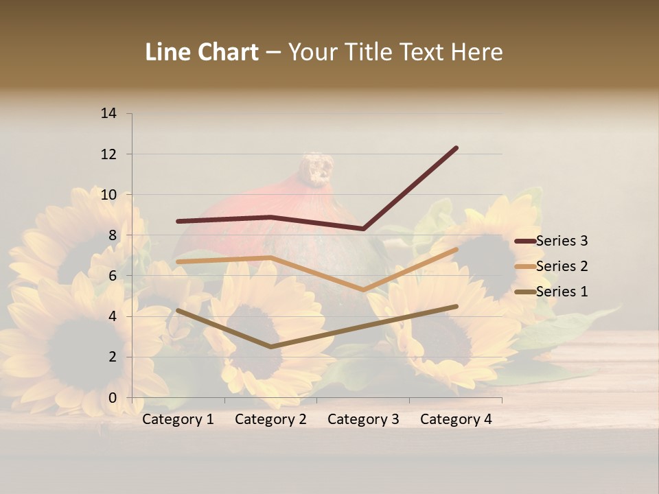 Brochure Aged Sunflower PowerPoint Template