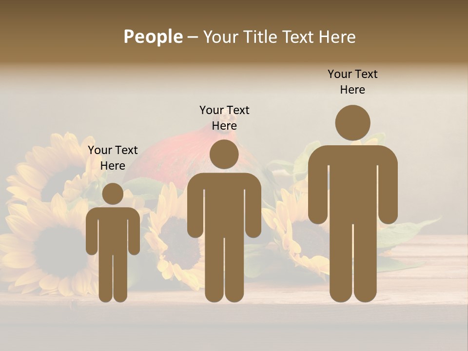 Brochure Aged Sunflower PowerPoint Template