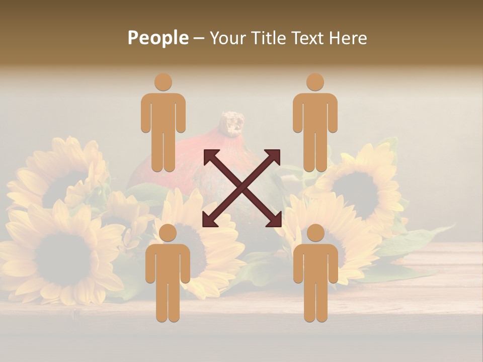 Brochure Aged Sunflower PowerPoint Template