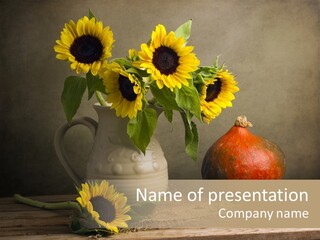 Fine Art Vintage Fall PowerPoint Template