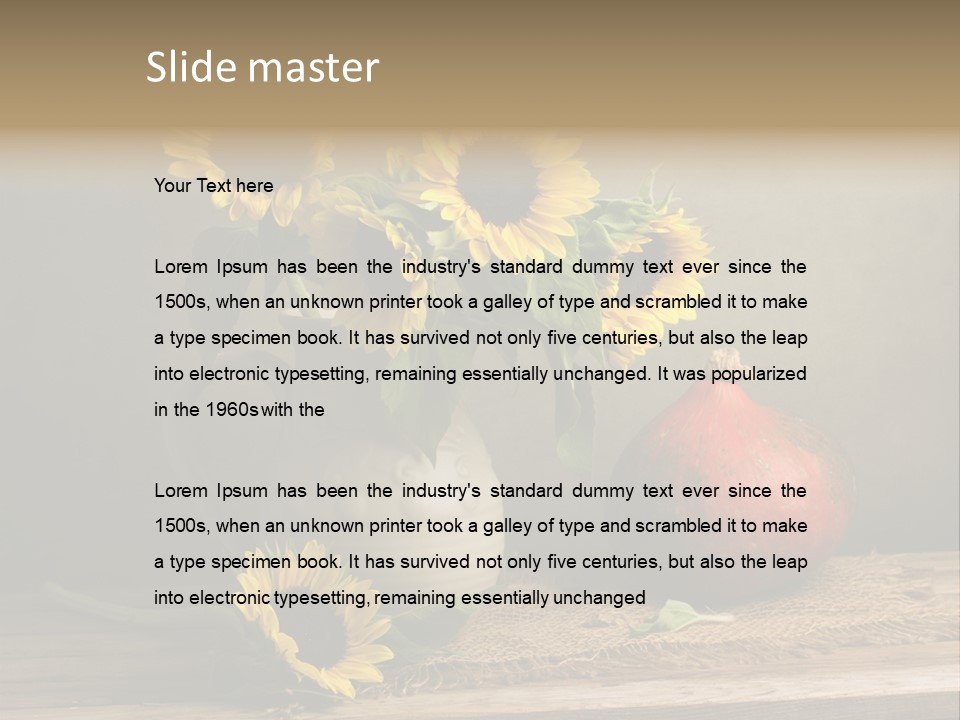 Fine Art Vintage Fall PowerPoint Template