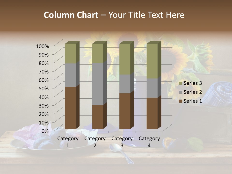 Tabletop Blue Fine Art PowerPoint Template