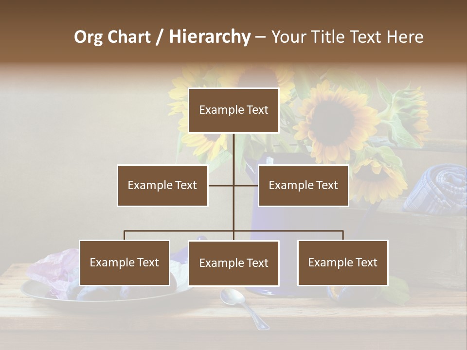 Tabletop Blue Fine Art PowerPoint Template