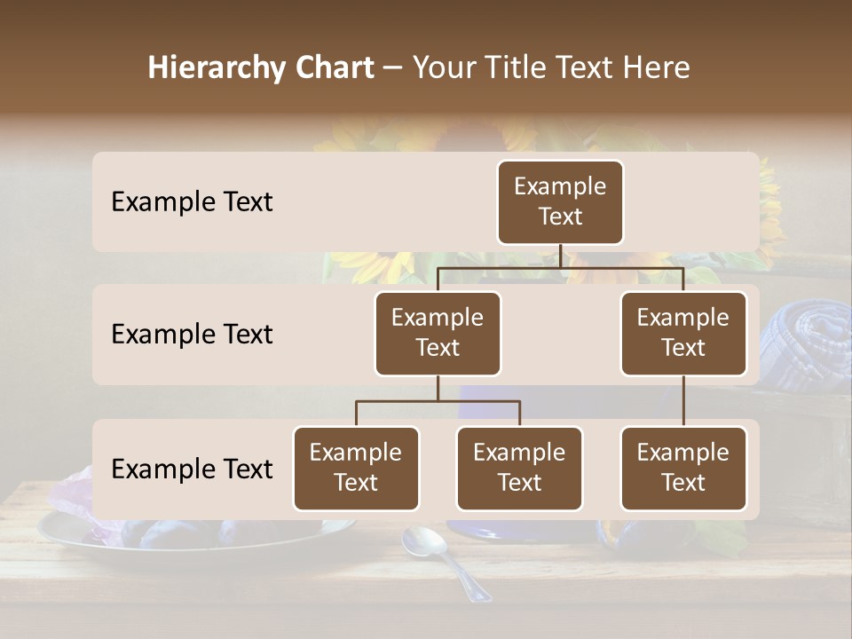 Tabletop Blue Fine Art PowerPoint Template