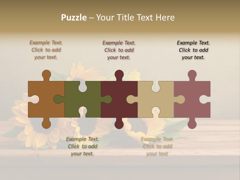 Bouquet Autumn Layout PowerPoint Template