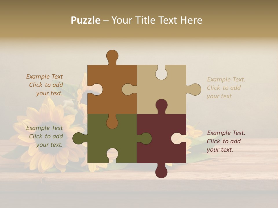 Bouquet Autumn Layout PowerPoint Template