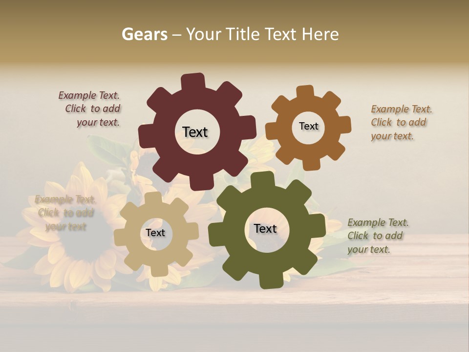 Bouquet Autumn Layout PowerPoint Template