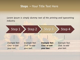 Bouquet Autumn Layout PowerPoint Template