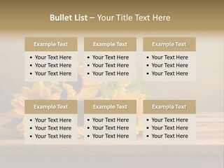 Bouquet Autumn Layout PowerPoint Template