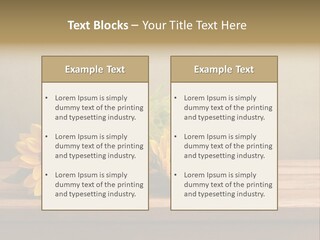 Bouquet Autumn Layout PowerPoint Template