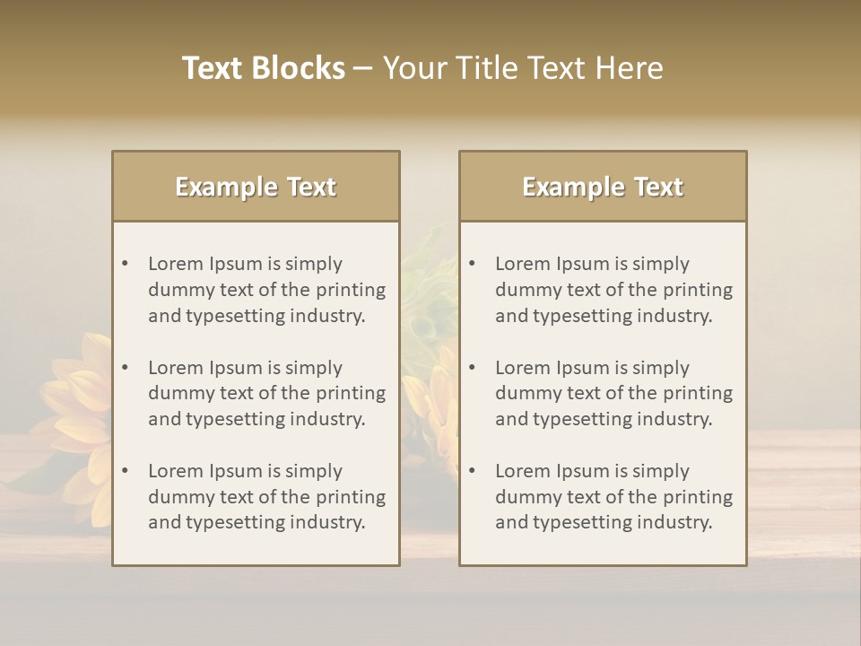 Bouquet Autumn Layout PowerPoint Template