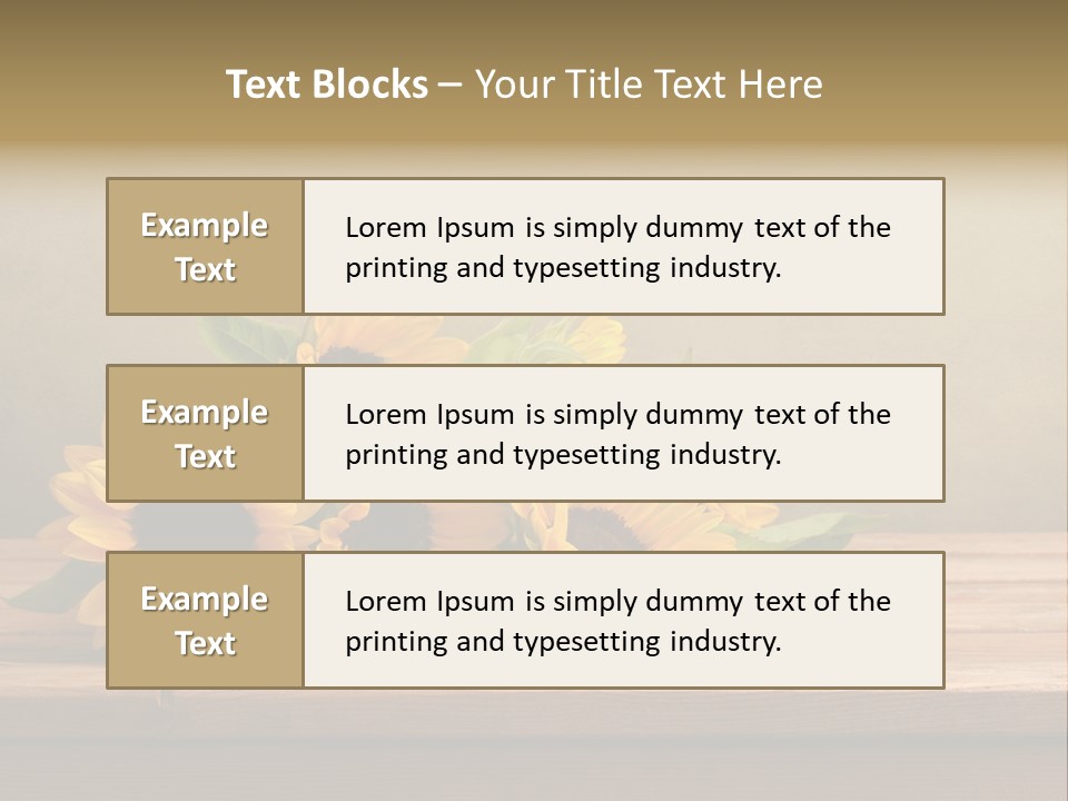Bouquet Autumn Layout PowerPoint Template