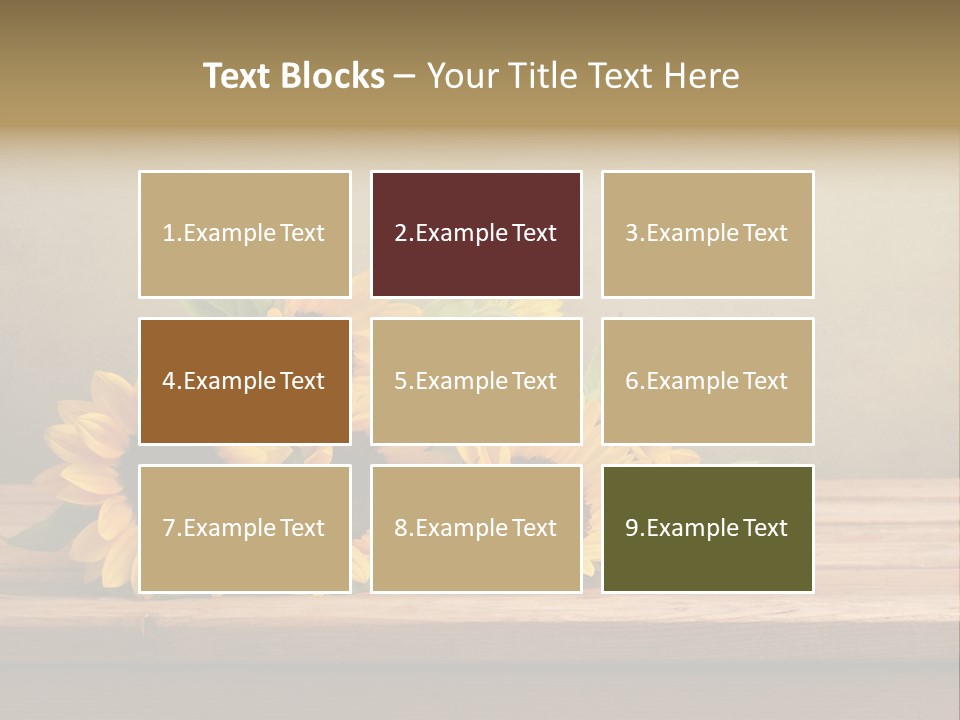 Bouquet Autumn Layout PowerPoint Template