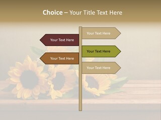 Bouquet Autumn Layout PowerPoint Template