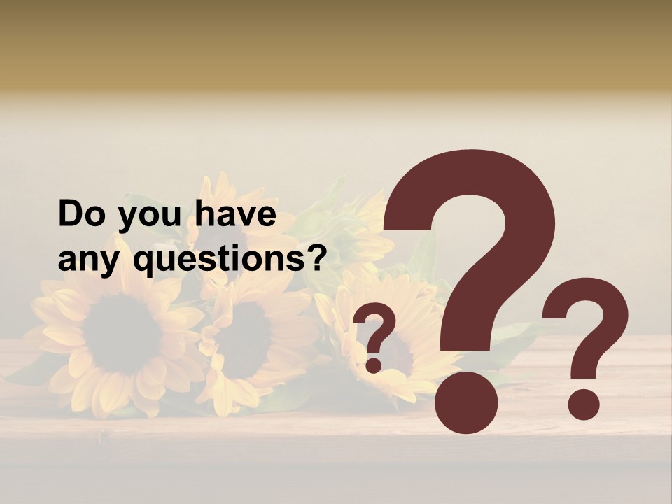 Bouquet Autumn Layout PowerPoint Template