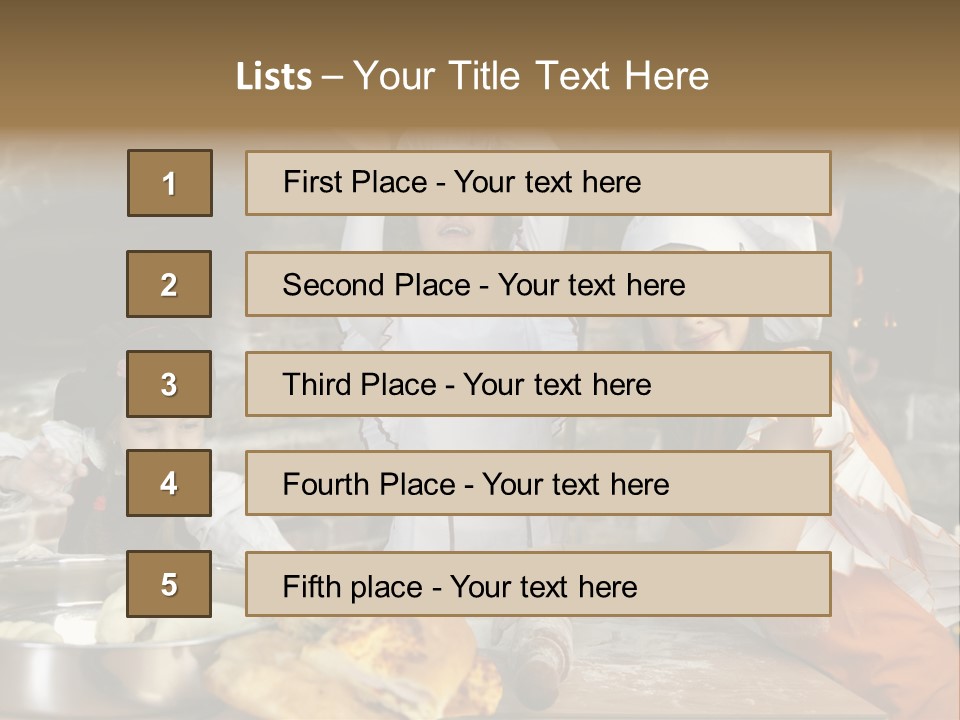 Working Food Bakery PowerPoint Template